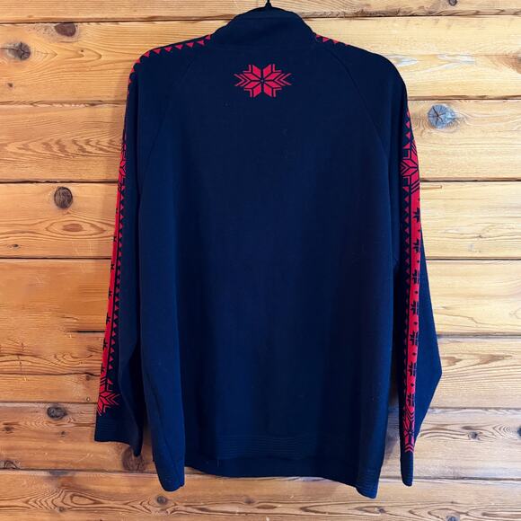 Dale of Norway Geilo Red and Blue Snowflake Sweater Mens XL - Picture 2 of 7